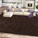 5x7 Brown Area Rugs for Living Room, Fluffy Shag Rug for Bedroom Nursery, Ultra Soft Comfy, Fuzzy Shaggy Plush Carpet for Kids Boys Girls Teen Dorm Indoor Home Decor, Upgrade Non-Slip