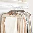 Amazon Basics Slim Velvet Non-Slip Space Saving Suit Clothes Hangers, Closet Organizer, Gray/Silver, 50-Pack