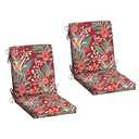 Arden 2-Pack earthFIBER Outdoor Patio Dining Chair Cushion, 20x44, Rain-Proof Seat Pad, Fade-Resistant Outdoor Cushion Luau Red Tropical Floral