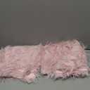 WLNUI Pink Faux Fur Pillow Covers 18x18 Inch, Set of 2 Plush Decorative Throw Pillow Case for Couch Sofa Bed, Soft Fluffy Blush Pink Cushion Cover with Hidden Zipper for Bedroom Girls Room Dorm Decor