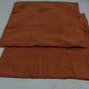 MIULEE Burnt Orange Couch Pillow Covers 20x20 Inch, Set of 2 Soft Chenille Fall Decorative Square Throw Pillow Covers Farmhouse for Sofa Living Room Bed