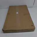 ZJSF Freestanding Foldable Dog Gate - Extra Wide White Puppy Gate for Stairs & Doorways - Tall 4 Panels Wooden Pet Fence