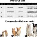 Dog Beds for Dogs & Cats - Rectangle Orthopedic Washable Pet Bed with Non-Slip Bottom | Durable Calming Sofa for Indoor Cats & Puppies | Multiple Sizes & Breathable Design,Coffee,S