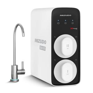 Mizudo1000GPD Tankless Reverse Osmosis System, MIZUDO Megaflo Mini 8-Stage RO Water Filter Under Sink, 3-Year Filter Life, Anti-Leakage, 3:1 Pure to Drain, NSF/ANSI Certified, Lamp Ring Faucet