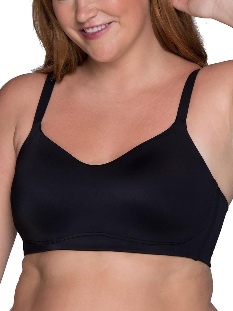 Vanity Fair Women's Beauty Back Smoothing Wireless Bra, Comfort and Support,  (3X-Large, Black)