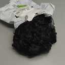 Natural Black Curly Wave Bundles #1B Human Hair Bundles 14 16 18 Inch Double Weft Curly Wave Human Hair Extensions For Women 3 Bundle Total 150g