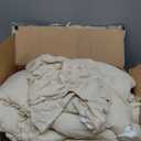 Bonlino King Comforter Set Soft Bedding - 3 Pcs Tufted Decor Fluffy Comforter Boho Bed in a Bag with Cute Lightweight Pillowcase for Dorm Farmhouse Bedroom Luxury Gift(Wheat)