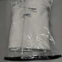 HeSaYep Men's Fleece Baggy Sweatpants Wide Leg Lounge Sweat Pants with Pockets (Large, White)