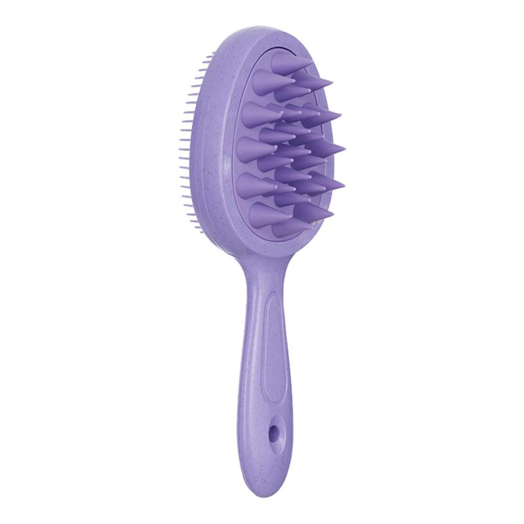 Purple Double-sided Hair Brush, Portable Massage Comb