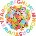 Juvale 1300 Pieces Small Foam Letter Stickers for Crafts, 50 Sets of Adhesive A-Z Alphabets for Kids (6 Colors) - Alphabet Stickers - Sticky Letters