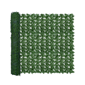 Artificial Fence Privacy Screen: 20"x 64 " Greenery Backdrop Ivy Chain Link Shades Panels for Patio, Balcony, Garden,Deck,Backyard Indoor Outdoor Green Wall Decor