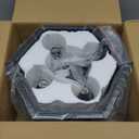 Black Semi Flush Mount Ceiling Light, Modern Foyer Lighting Fixture, 4-Light Metal Ceiling Lamp, Small Farmhouse Chandelier for Hallway Entryway Porch Bedroom Kitchen, E12 Base