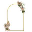 UDEAR 7.2FT Metal Arch Backdrop Stand,for Wedding Backgrounds Climbing Plants Event Decorations Outdoor Ceremonies,Gold