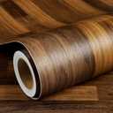 Butcher Block Contact Paper for Cabinets and Drawers 17.7"236" Dark Brown Wood Grain Contact Paper Peel and Stick Wallpaper Self Adhesive Faux Wood Grain Wallpaper for Kitchen Bedroom Shelf
