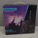 Karaoke Machine with 2 Wireless Microphones Portable Bluetooth Karaoke Machine for Adults Kids DSP Chip Karaoke Speaker with LED Lights Supports TWS TF Card USB AUX in