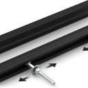 goldenwarm Adjustable Drawer Pulls Black Cabinet Handles for Kitchen Hardware 2" to 8"(51-224 mm) Hole Distance 10 Pack