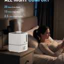 Bear Humidifiers for Bedroom, 2.5L Cool Mist Humidifiers and Oil Diffuser, Quiet Rapid humidifiers for Home Whole House, with Adjustable Mist Output and Auto Shut-off, White