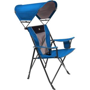 GCI Outdoor SunShade Comfort Pro Camping Chair (Saybrook Royal Blue)