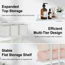 White Towel Rack for Bathroom, Metal Towel Holder for Bathroom Storage Rack with Shelf, 3-Tier Wall-Mounted Towel Organizer - Holds Rolled Towels