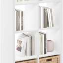 Furinno Cubicle Open Back Decorative Cube Storage Organizer, 8-Cube, White, 8-cube,1.2in
