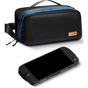 Sling Crossbody Bag for Nintendo Switch 2 / Switch OLED, Steam Deck, PlayStation Portal, ASUS ROG Ally, with 3 Pockets, Travel Bag for Game Consoles and Accessories