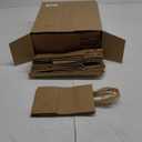 XPCARE 200Pcs Paper Gift Bags 5.25x3.25x8.25'',Gift Wrap Bags with Handles Brown Kraft Paper Bags for Small Business Paper Bags Bulk for Birthday Party Favors Shopping Retail (200 Count (Pack of 1))