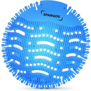 Urinal Screen Deodorizer (24 Pack) Urinal Cakes Anti-Splash Odor Protection for Toilets in Bathroom Office Stadiums Schools with Free Gloves - 24pcs Ocean Breeze Scent (Blue)