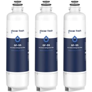 GLACIER FRESH Replacement for Bosch 11025825 Ultra Clarity Pro Refrigerator Water Filter BORPLFTR50, Compatible with KWF 2000, 12028325, 11032531, BORPLFTR50, WFC100MF, B36CT80SNS, B36CL80ENS (3 Pack)