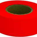 PS DIRECT PRODUCTS: Flagging Tape - Flo Red- 1 3/16 inchx 150' Roll