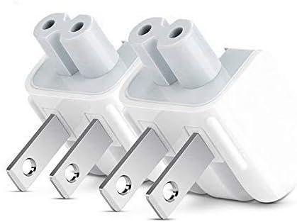 Mac AC Wall Adapter Plug Duckhead US Wall Charger AC Cord US Standard Duck Head for MacBook Mac iBook/iPhone/iPod Power Adapter Brick (2 PCs)