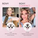 Curling Iron Hair Crimper Waver - TYMO ROVY Beach Waves Curling Wand, Ionic Deep Waver Hair Curler Tool with Ceramic 3 Barrel for Women, Dual Voltage, Anti-Scald, Easy to Use, Pink, 1 Inch