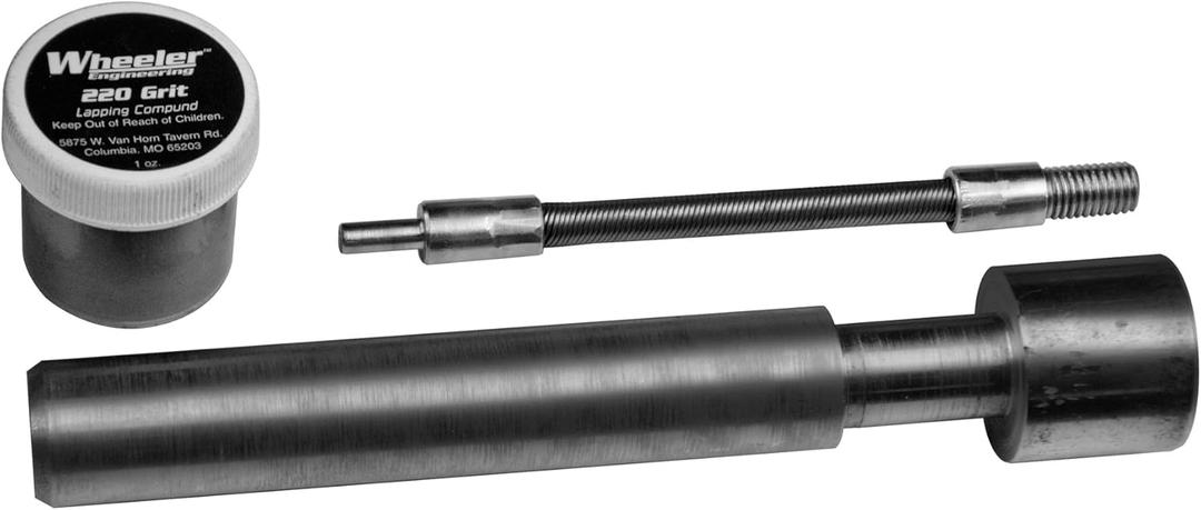 Wheeler Engineering Receiver Lapping Tool with Steel Lapping Bar and 220 Grit for Gunsmithing, Barrel Installation, and Accuracy