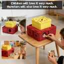 Guinea Pig Tunnel House, Small Pet Toy Cages Tunnels and Tubes with Observation Window for Hamsters,mice,Guinea Pig, Ferret,Chinchilla Hedgehog Hiding and Resting. 5 Room-red