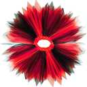 2 x SUFEINI Women Adult Tutu Skirt 3-Layer Tulle Teens Princess Ballet Red and Black Halloween Tutu Skirt