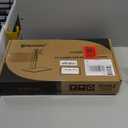 Single LCD Computer Monitor Free-Standing Desk Stand Mount Riser for 13 inch to 32 inch screen with Swivel, Height Adjustable, Rotation, Vesa Base Stand Holds One (1) Screen up to 77Lbs(HT05B-001)) (Black)