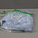 JUMISEE Embroidery Satin Homecoming Dress with Bow Modest Strapless Mini Dresses A Line Short Prom Dress Party Gown Blue Size S-M