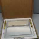 ROLOVE Gold Vanity Mirror with Lights 15" x 12", Lighted Makeup Mirror with 10X Magnification, 3 Color Lighting & Dimmable Brightness, Make Up Mirror with Lighting for Bedroom Tabletop