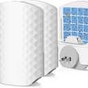 Flying Insect Trap for Indoors, Bug Killer Light Trap for Fruit Flies, Gnats, Moths, and Houseflies, 2 Devices + 8 Refills, Best Fly Traps for Home, Kitchen, Bedroom, Plant Area, Garages