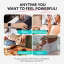 2 x Pink & White French Tip Press on Nails Easter - GJZEZ Soft Gel Almond Nail Press-On, Minimalist Elegant Fake Nails for Women Weddings Bridal Party | 16 Sizes - 32 pcs Reusable Nail, Blush French