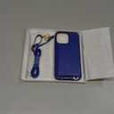 TUCCH Case Wallet for iPhone 16 Pro Max (6.9"), [Detachable Crossbody Adjustable Lanyard] PU Leather Folio Magnetic Closure Wallet with RFID Blocking [6 Card Slots], Protective Phone Cover, Klein Blue