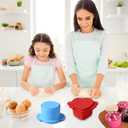 2 x Circle and Heart Cake Pop Cutter and Pusher, 3D Printed Cake Pop Molds Shapes Press Set, Baking Tools for Home Baking, Birthday Parties, Wedding Desserts