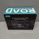 4K 360 DashCam for Cars,4 Channel Car Dash Cam Front and Rear Inside with 128GB Card Included,Voice Control,5.8G WiFi GPS,IR Night Vision, G Sensor, 24/7 Parking Mode &Loop Recording Dash Camera (black)