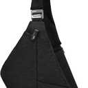 Anti-theft Crossbody Bag for Men Women with RFID Blocking, Sling Bag for Men, Travel Casual Daypack for Women (Small, 4.0 Black)