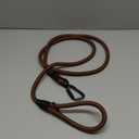 MORXIL Rope Dog Leash, 6 Foot Heavy Duty Dog Leash with Aviation Aluminum Auto Locking Carabiner, Strong Nylon Pet Lead for Small, Medium, Large Dogs (Brown, 6FT)