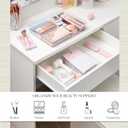 STORi SimpleSort 1-Piece Stackable Clear Drawer Organizer | 15" x 6" x 2" Rectangle Tray | Wide Makeup Vanity Storage Bins and Office Desk Drawer Divider | Made in USA