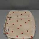 Bible Cover Case for Women,Large Bible Tote Bags Organizer Corduroy Carrying Case for Girls,Bible Study Supplies Accessories Christian Gifts for Women(Strawberry M) (Beige Strawberries)