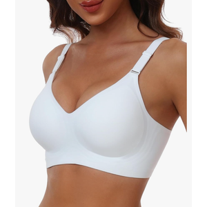 Culsio Comfortable Seamless Full Coverage Bra for Women Wireless Bras with Soft Support Regular and Plus Size 2 XL