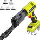 Adisipsoarin Cordless Vacuum Cleaner for Ryobi 18V Battery, Electric Handheld Vacuum Cleaner with 105AW Powerful Suction, Portable Vacuum Cleaner for Floor, Carpet, Car, Home (Battery Not Included)