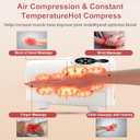 AERLANG Hand Massager Hand Massage Machine with Heat and Compression Cordless Electric Hand Massager for Arthritis and Carpal Tunnel, Birthday Gifts for Women Men mom Husband Gifts Gray-White