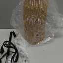 Floor Lamp for Living Room,Farmhouse Floor lamp,Modern Standing lamp with Hand-Worked Rattan Shade (Double Shade-with Remote)